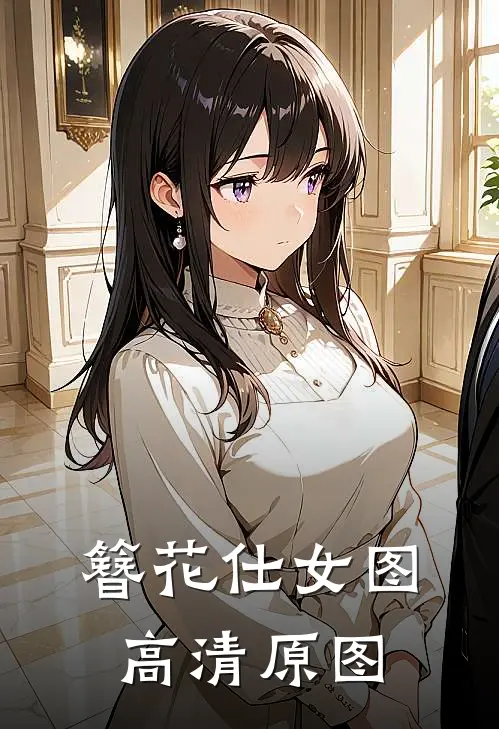 簪花仕女图高清 原图